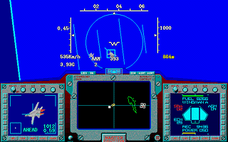 The Cockpit of the Air combat2 (21KB) Click to full size
