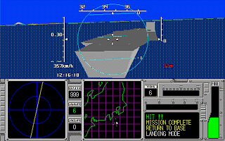 Carrier Landing in the Yugekioh II (17KB) Click to full size
